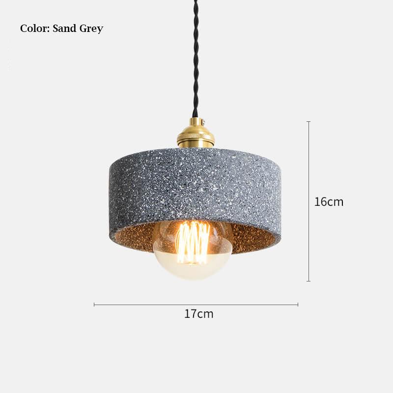 Cement Pendant Lamp - Loft Industrial Style Pendant Lights Fixtures - Kitchen Island Hanging Light