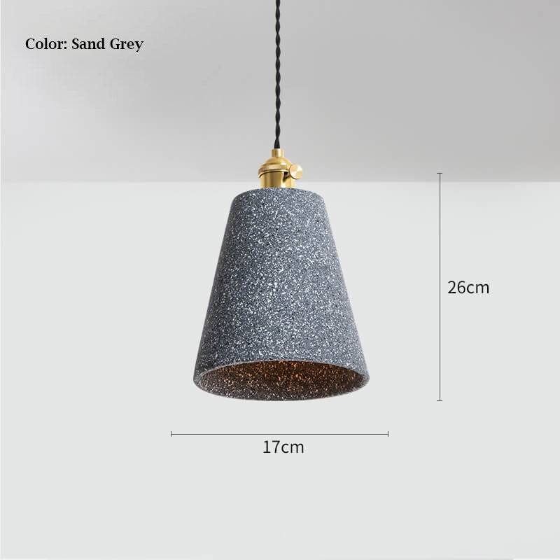 Cement Pendant Lamp - Loft Industrial Style Pendant Lights Fixtures - Kitchen Island Hanging Light