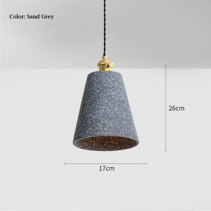 Cement Pendant Lamp - Loft Industrial Style Pendant Lights Fixtures - Kitchen Island Hanging Light