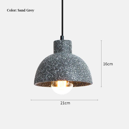 Cement Pendant Lamp - Loft Industrial Style Pendant Lights Fixtures - Kitchen Island Hanging Light