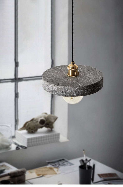 Cement Pendant Lamp - Loft Industrial Style Pendant Lights Fixtures - Kitchen Island Hanging Light