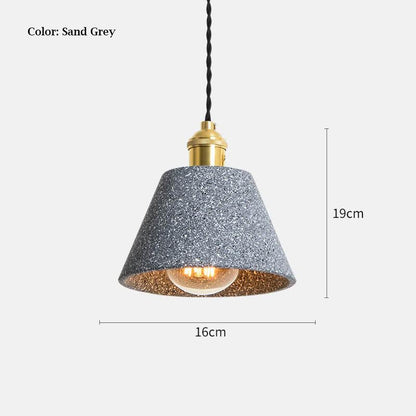 Cement Pendant Lamp - Loft Industrial Style Pendant Lights Fixtures - Kitchen Island Hanging Light