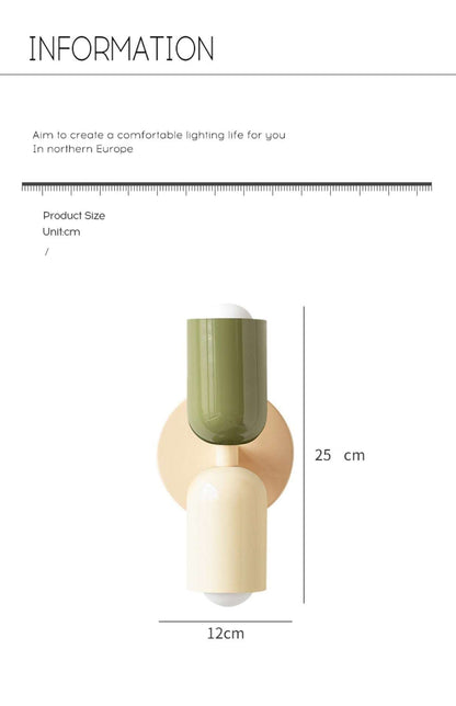 Cream Double Head Lights - Modern Cream Wall Sconce