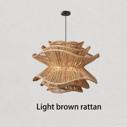 Creative Multi-level Rattan Lamp - New Design Flower Wicker Light Shade
