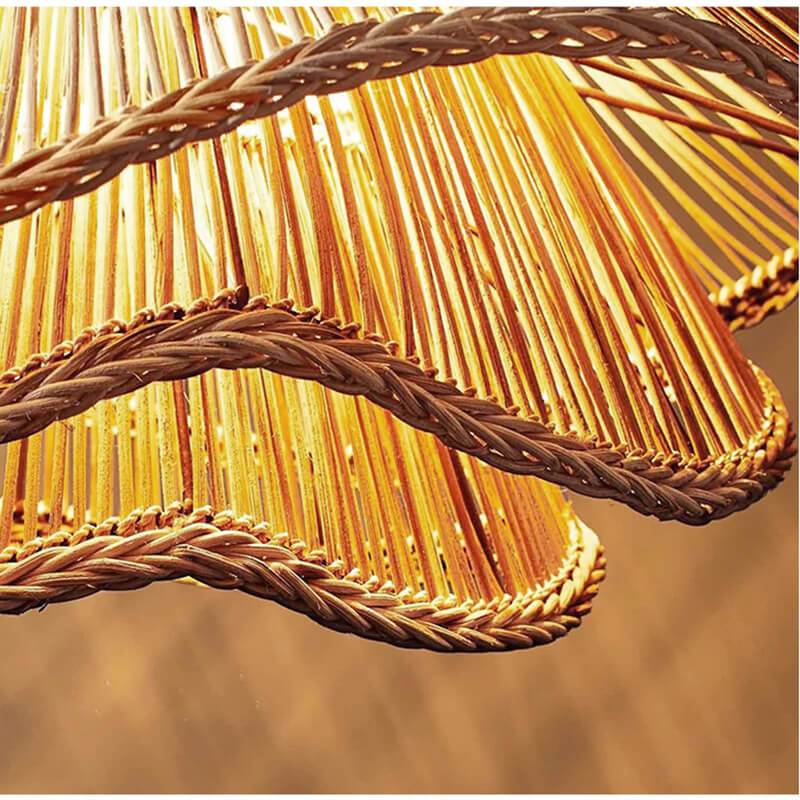 Creative Multi-level Rattan Lamp - New Design Flower Wicker Light Shade