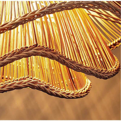 Creative Multi-level Rattan Lamp - New Design Flower Wicker Light Shade
