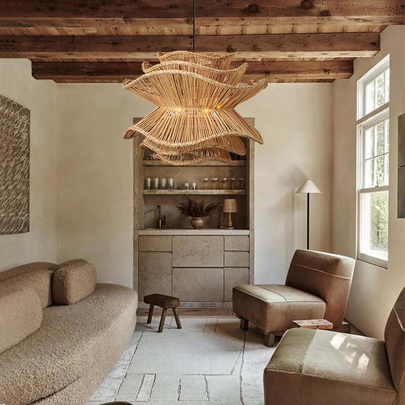 Creative Multi-level Rattan Lamp - New Design Flower Wicker Light Shade