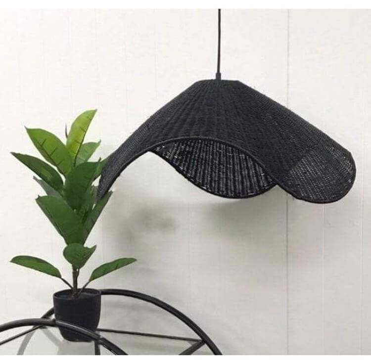 Hand-woven Special-shaped Rattan Chandeliers - Simple Decorative Wicker Light Shade