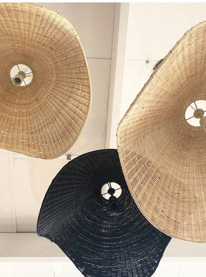 Hand-woven Special-shaped Rattan Chandeliers - Simple Decorative Wicker Light Shade