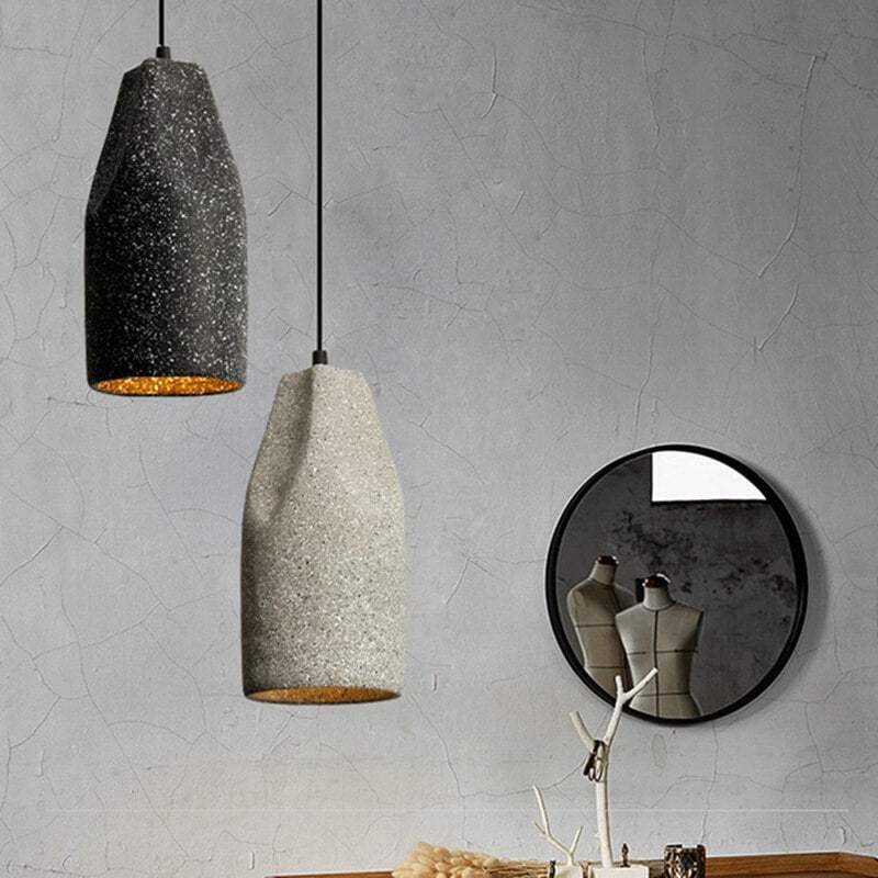 Industrial Style Concrete Pendant Light Kitchen - Kitchen Island Hanging Light