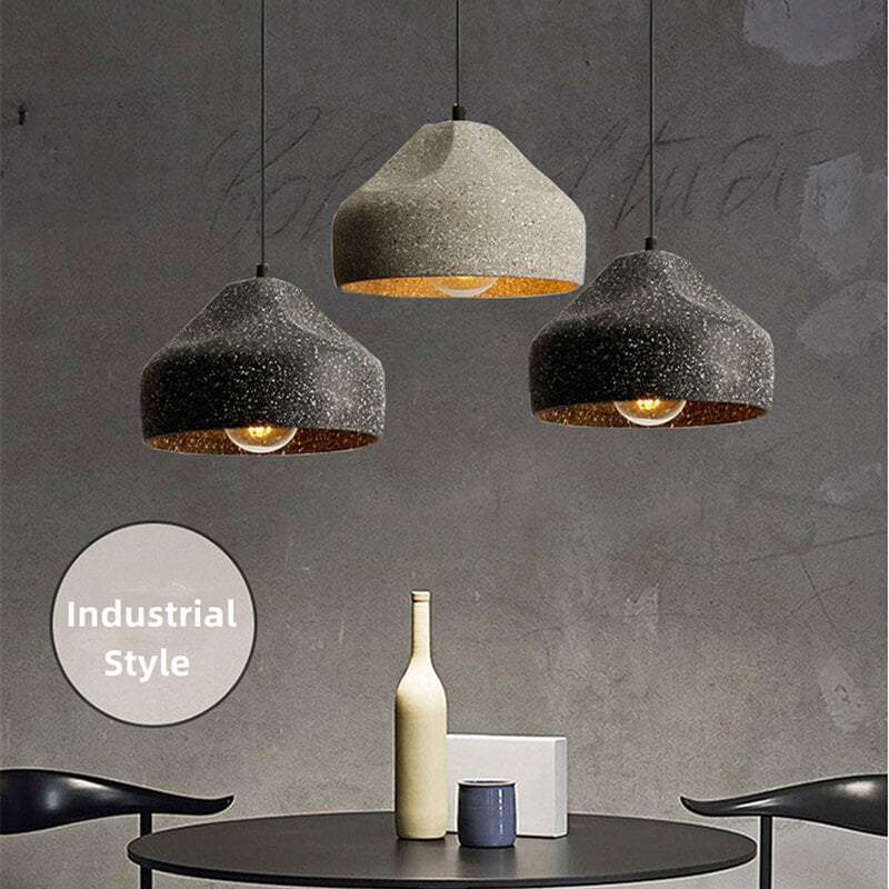 Industrial Style Concrete Pendant Light Kitchen - Kitchen Island Hanging Light