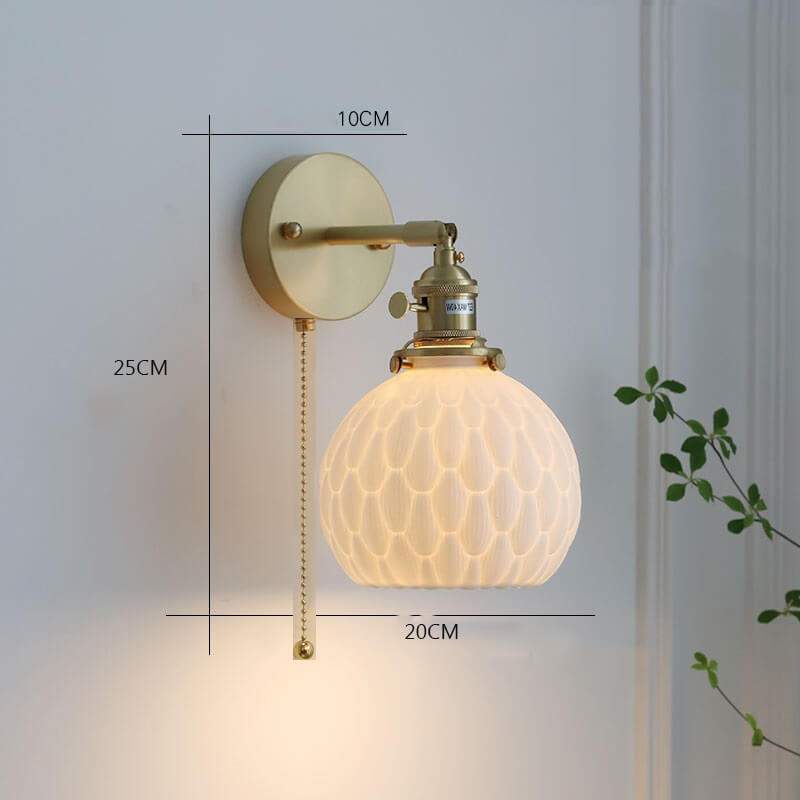 Japanese Handmade Ceramic Pendant Lamp - Ceramic Wall Lamp