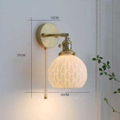 Japanese Handmade Ceramic Pendant Lamp - Ceramic Wall Lamp