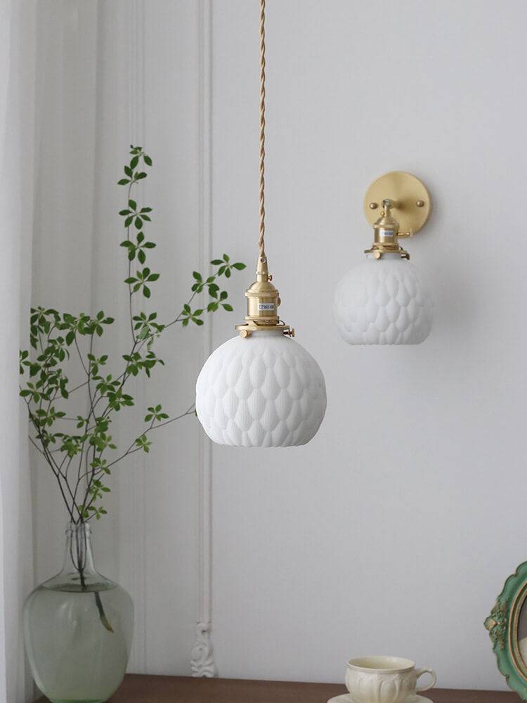 Japanese Handmade Ceramic Pendant Lamp - Ceramic Wall Lamp