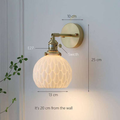 Japanese Handmade Ceramic Pendant Lamp - Ceramic Wall Lamp