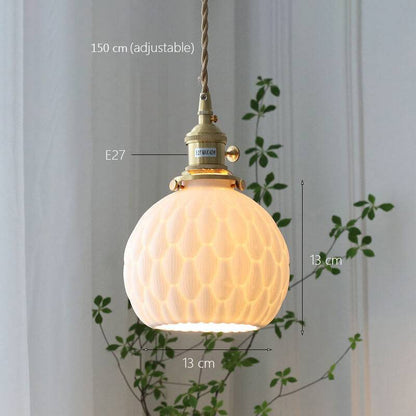 Japanese Handmade Ceramic Pendant Lamp - Ceramic Wall Lamp