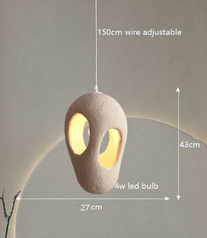 Japanese Wabi-Sabi Lamp - Nordic LED Art Style Hanging Lamp