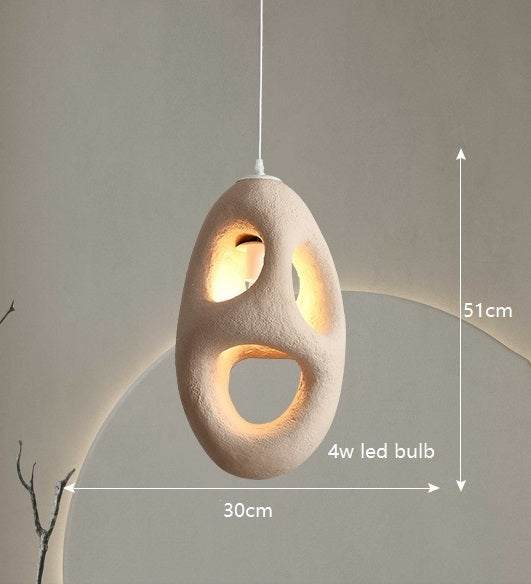Japanese Wabi-Sabi Lamp - Nordic LED Art Style Hanging Lamp