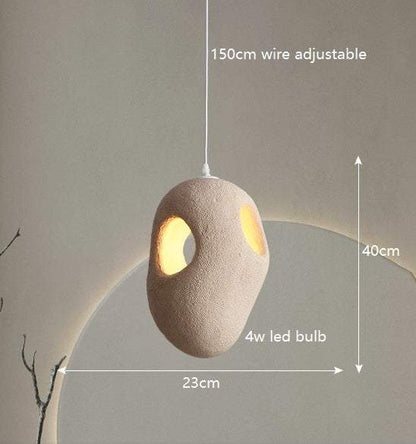 Japanese Wabi-Sabi Lamp - Nordic LED Art Style Hanging Lamp