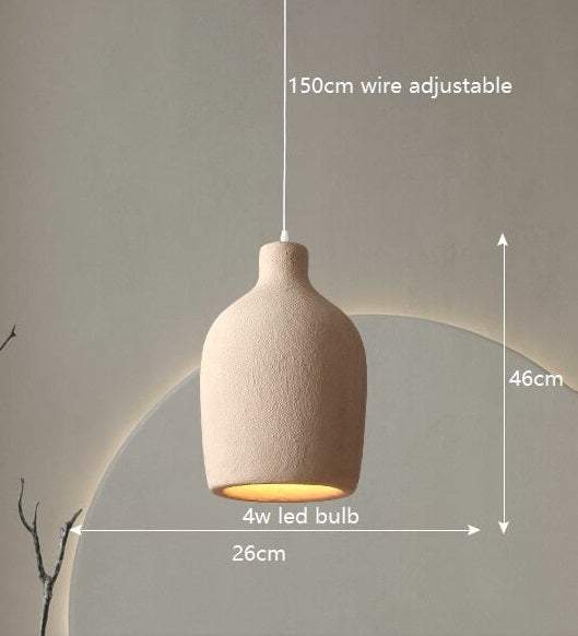 Japanese Wabi Sabi Light Fixtures - Nordic Vintage Hanging Lamp