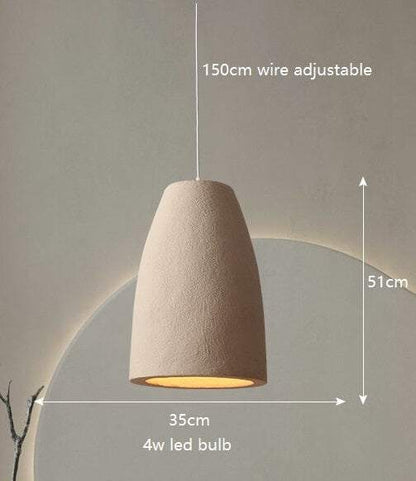 Japanese Wabi Sabi Light Fixtures - Nordic Vintage Hanging Lamp