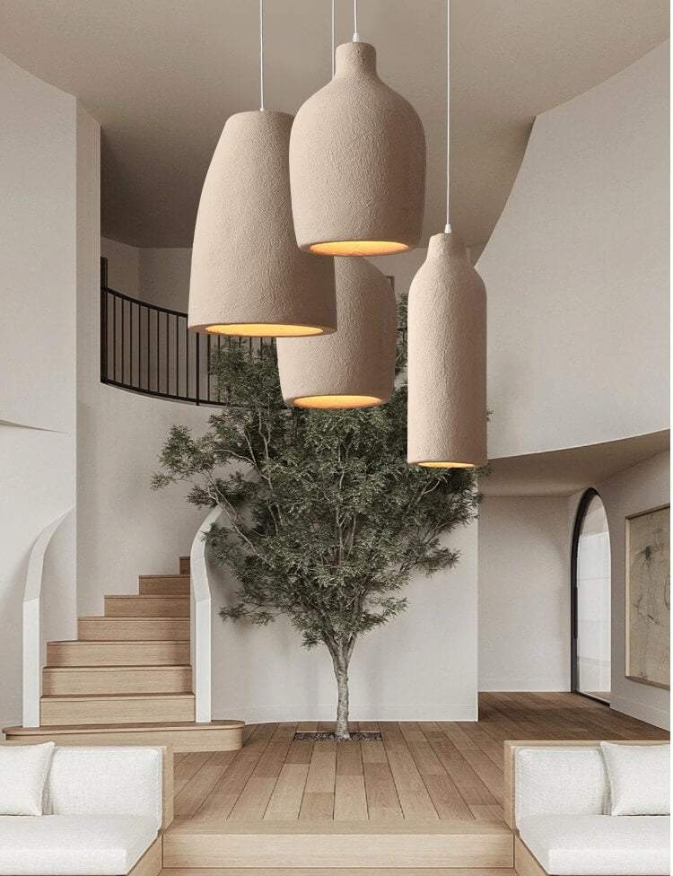 Japanese Wabi Sabi Light Fixtures - Nordic Vintage Hanging Lamp