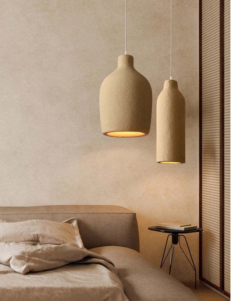 Japanese Wabi Sabi Light Fixtures - Nordic Vintage Hanging Lamp