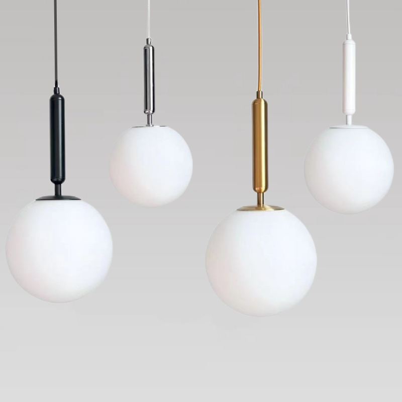 Modern Glass Ball Light Fixtures - Luminaire LED Kitchen Hanging Lights