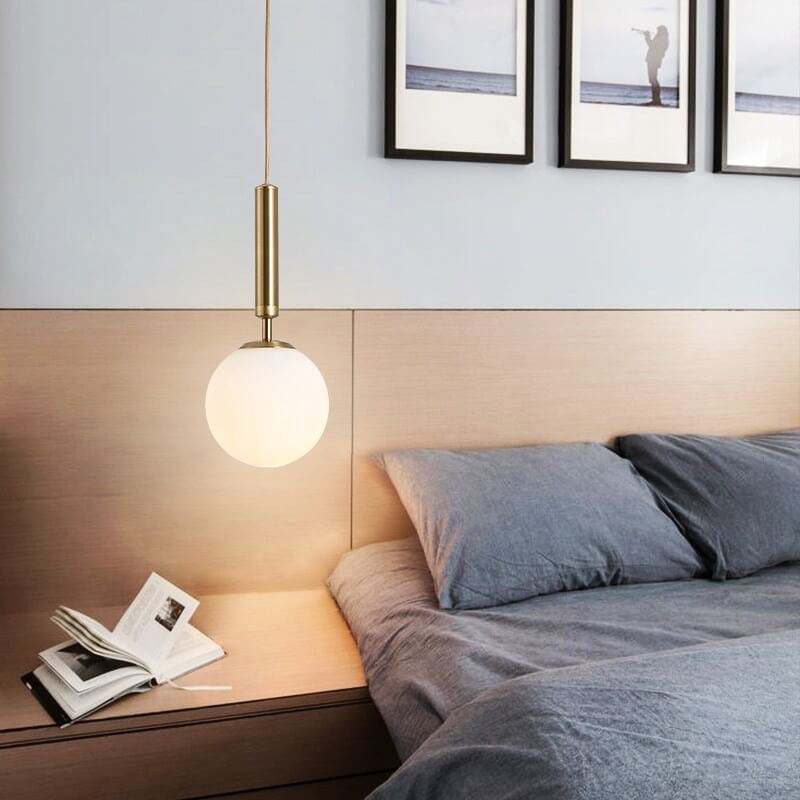 Modern Glass Ball Light Fixtures - Luminaire LED Kitchen Hanging Lights