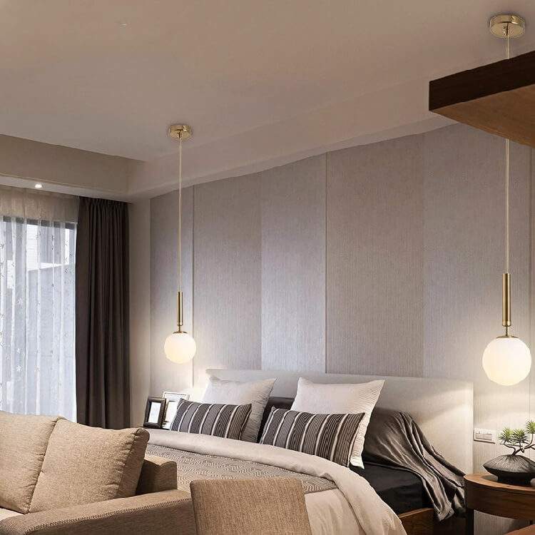Modern Glass Ball Light Fixtures - Luminaire LED Kitchen Hanging Lights