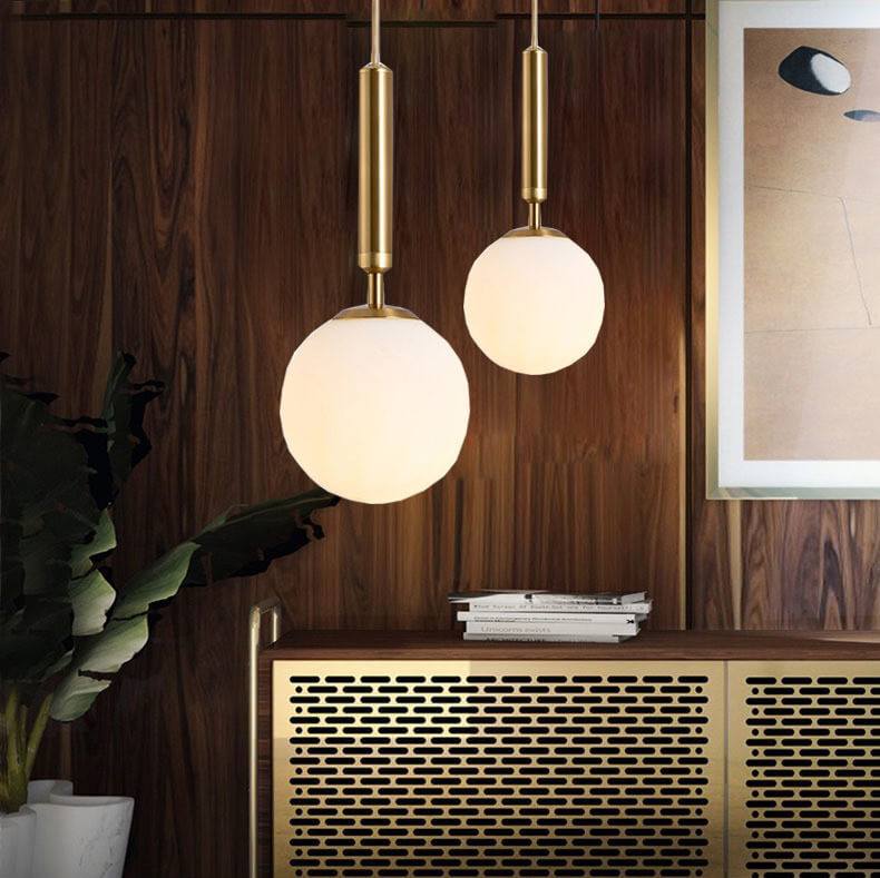 Modern Glass Ball Light Fixtures - Luminaire LED Kitchen Hanging Lights