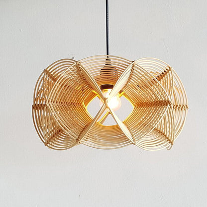 New Creative Rattan Pendant Lights Over Kitchen Island- Handmade Art Pendant Light