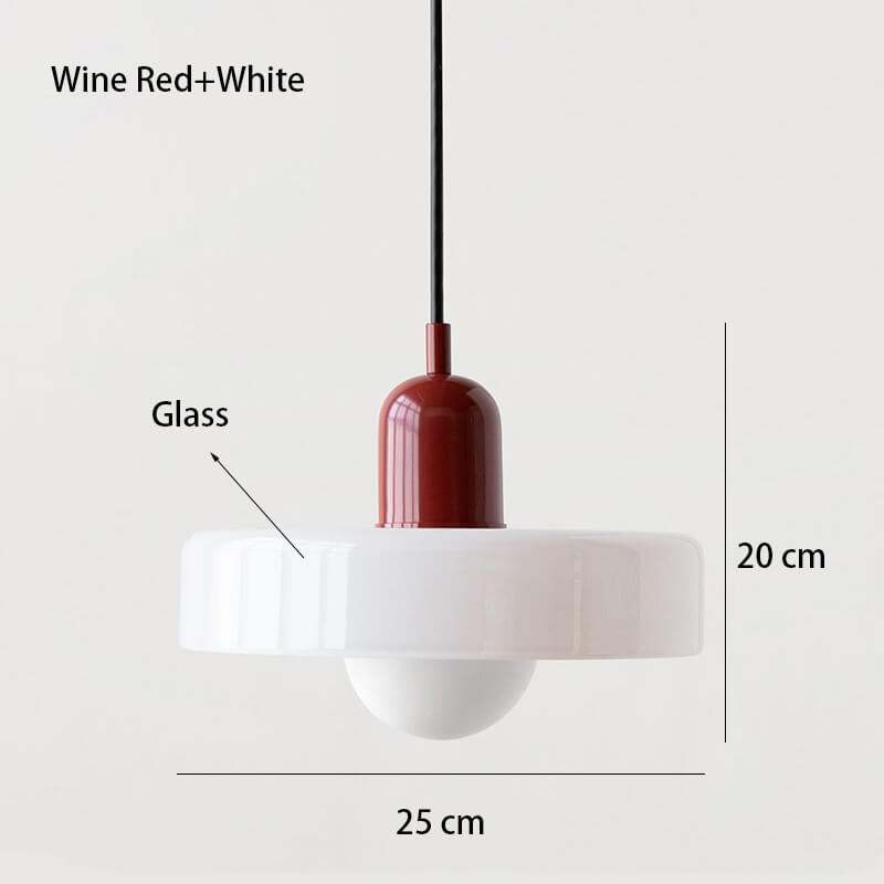 Nordic Glass Pendant Light Single Head Lamp - Candy Color