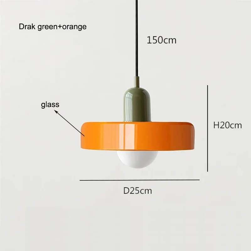 Nordic Glass Pendant Light Single Head Lamp - Candy Color