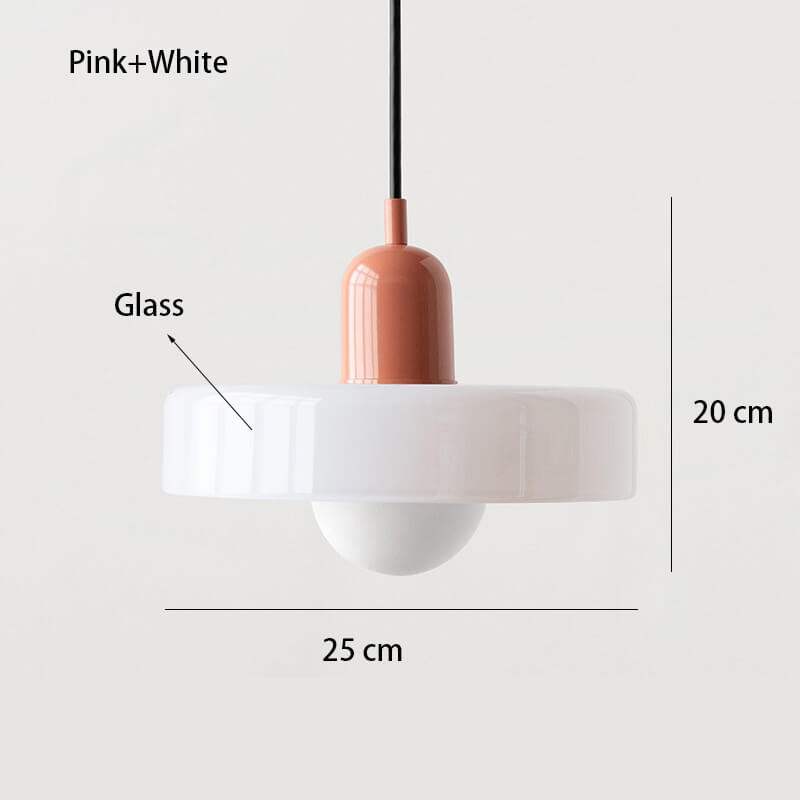 Nordic Glass Pendant Light Single Head Lamp - Candy Color