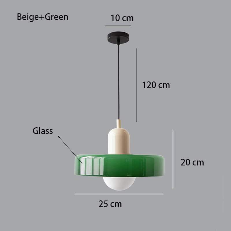 Nordic Glass Pendant Light Single Head Lamp - Candy Color