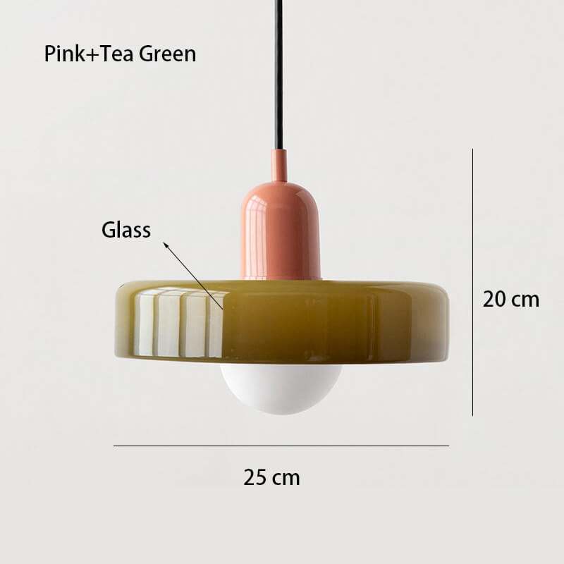 Nordic Glass Pendant Light Single Head Lamp - Candy Color