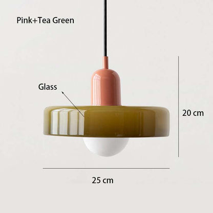Nordic Glass Pendant Light Single Head Lamp - Candy Color