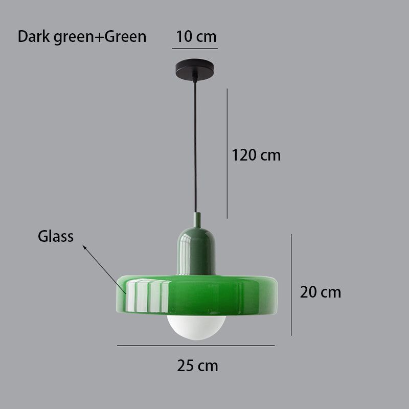 Nordic Glass Pendant Light Single Head Lamp - Candy Color