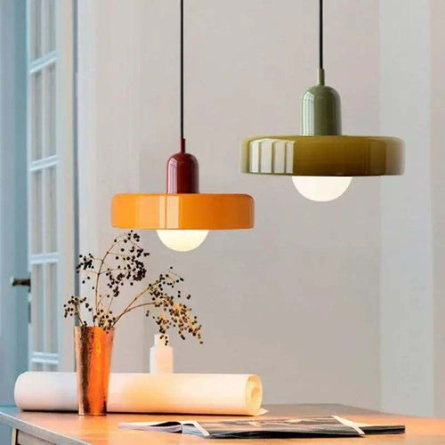 Nordic Glass Pendant Light Single Head Lamp - Candy Color