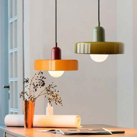 Nordic Glass Pendant Light Single Head Lamp - Candy Color