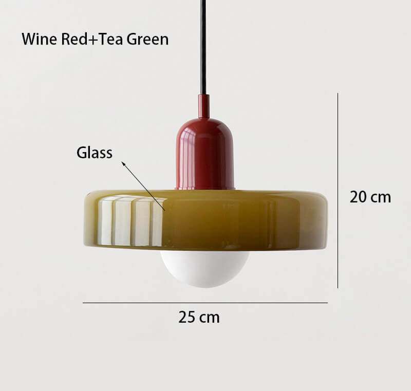 Nordic Glass Pendant Light Single Head Lamp - Candy Color