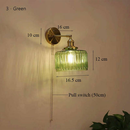 Nordic Wall Glass Lamp LED - Clear Glass Wall Light - Wall Light Fixtures