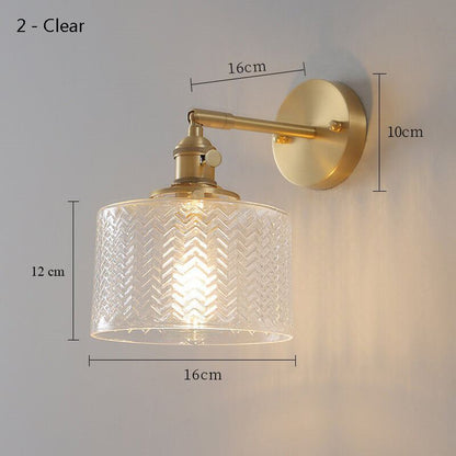 Nordic Wall Glass Lamp LED - Clear Glass Wall Light - Wall Light Fixtures