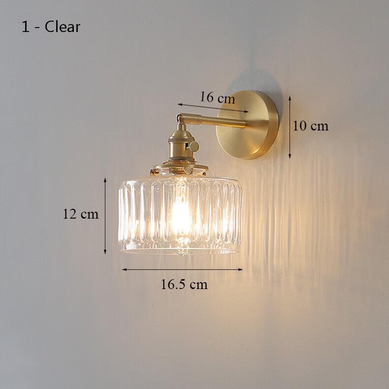 Nordic Wall Glass Lamp LED - Clear Glass Wall Light - Wall Light Fixtures