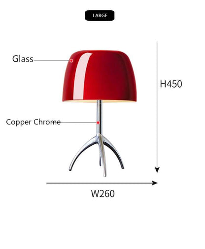 Tripod Desk Lamp - Italian Table Lamp in Glass