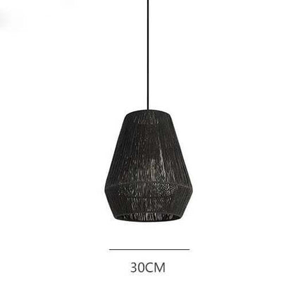 Vintage Hand-woven Hemp Rope Pendant Light - Hemp Rope Light Fixtures