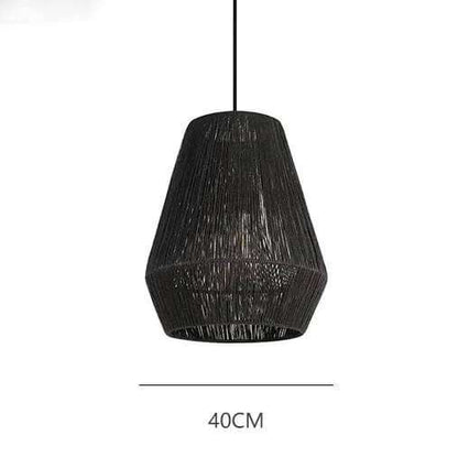 Vintage Hand-woven Hemp Rope Pendant Light - Hemp Rope Light Fixtures