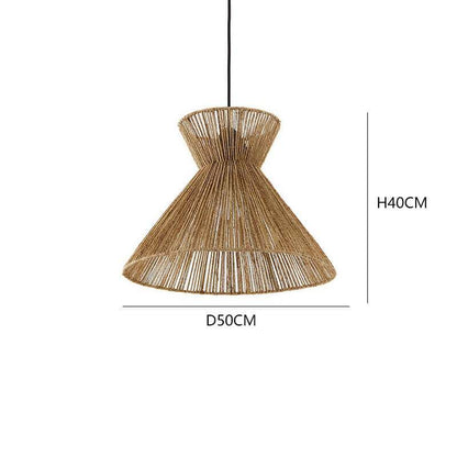 Vintage Hand-woven Hemp Rope Pendant Light - Hemp Rope Light Fixtures