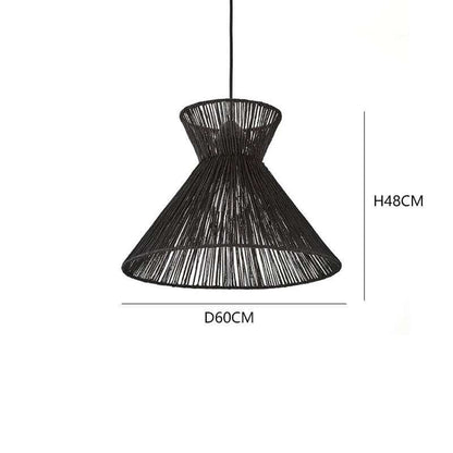 Vintage Hand-woven Hemp Rope Pendant Light - Hemp Rope Light Fixtures
